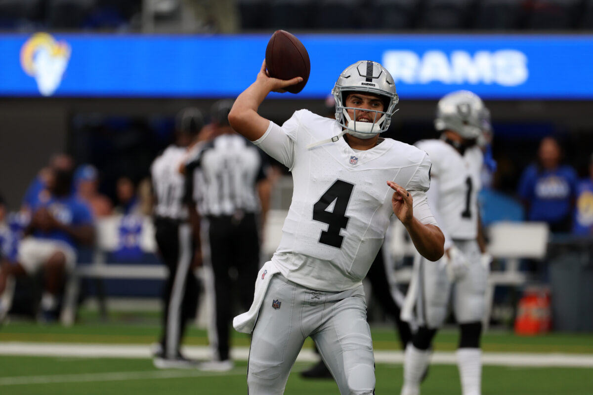 Raiders reportedly ‘leaning toward’ starting rookie QB Aidan O’Connell Sunday vs Chargers