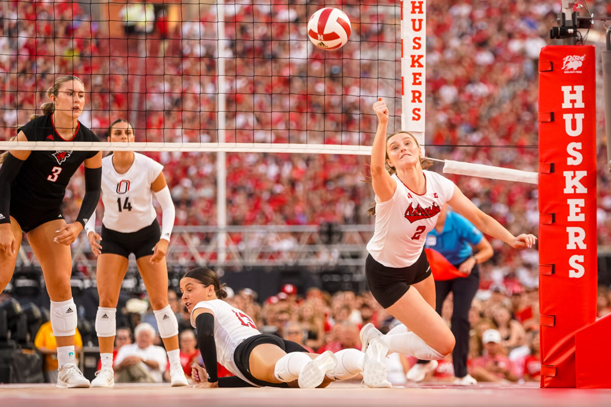Husker volleyball defeats Michigan State in four sets