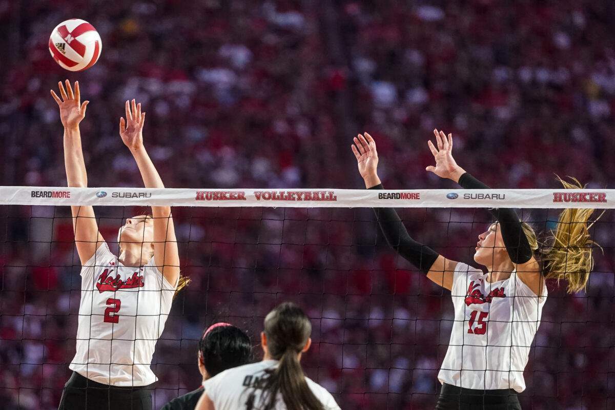 Nebraska volleyball defeats Indiana in four sets