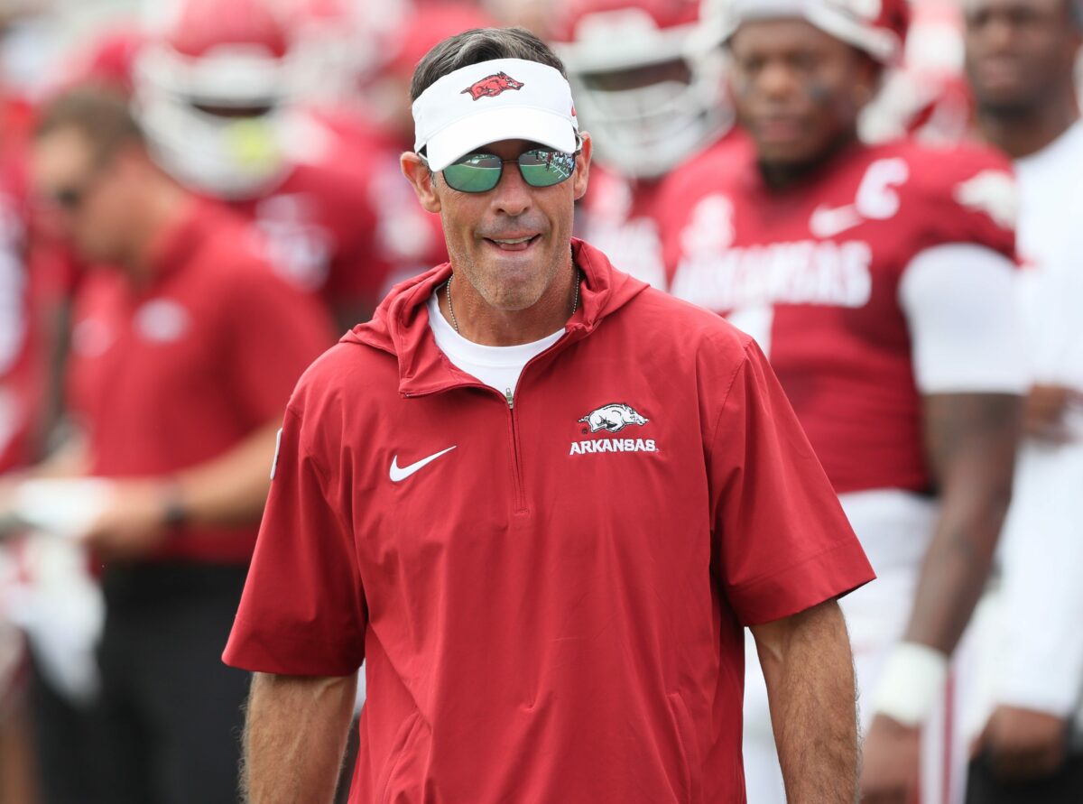 Enos fired on Sunday afternoon by Arkansas