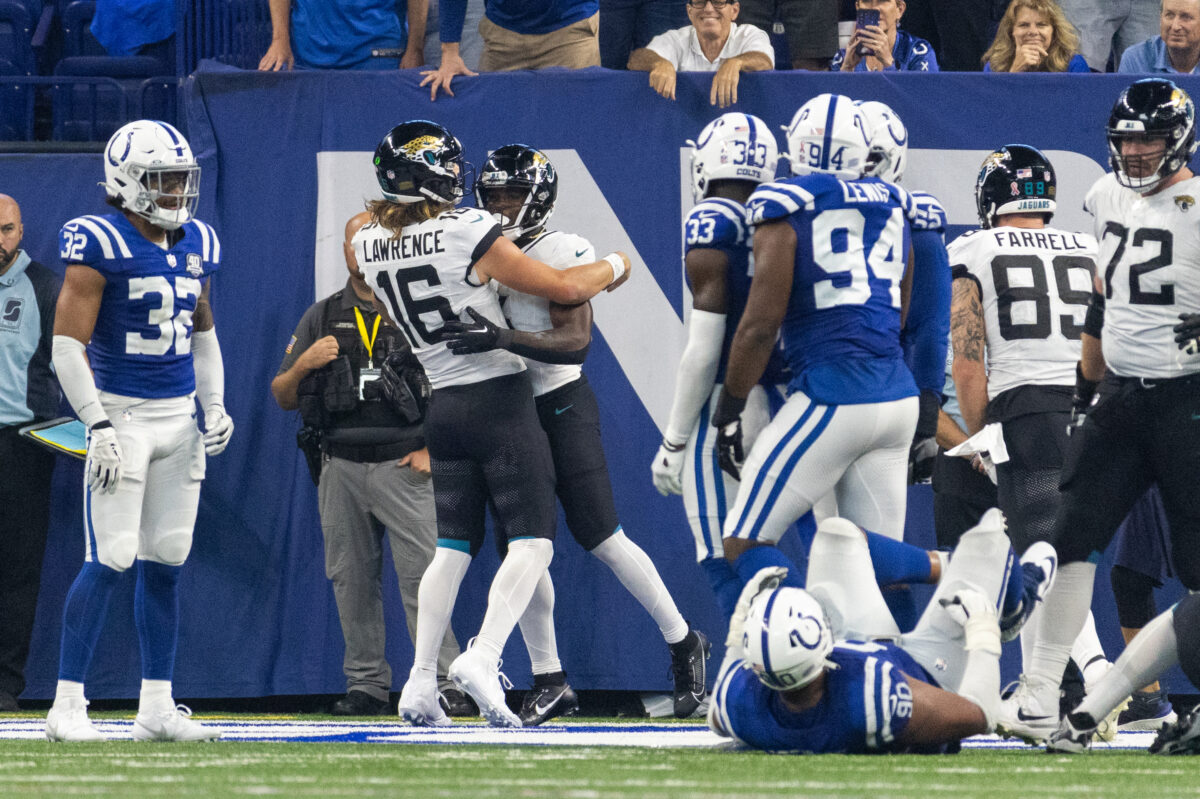 Jaguars open as 4.5-point favorites vs. Colts in Week 6