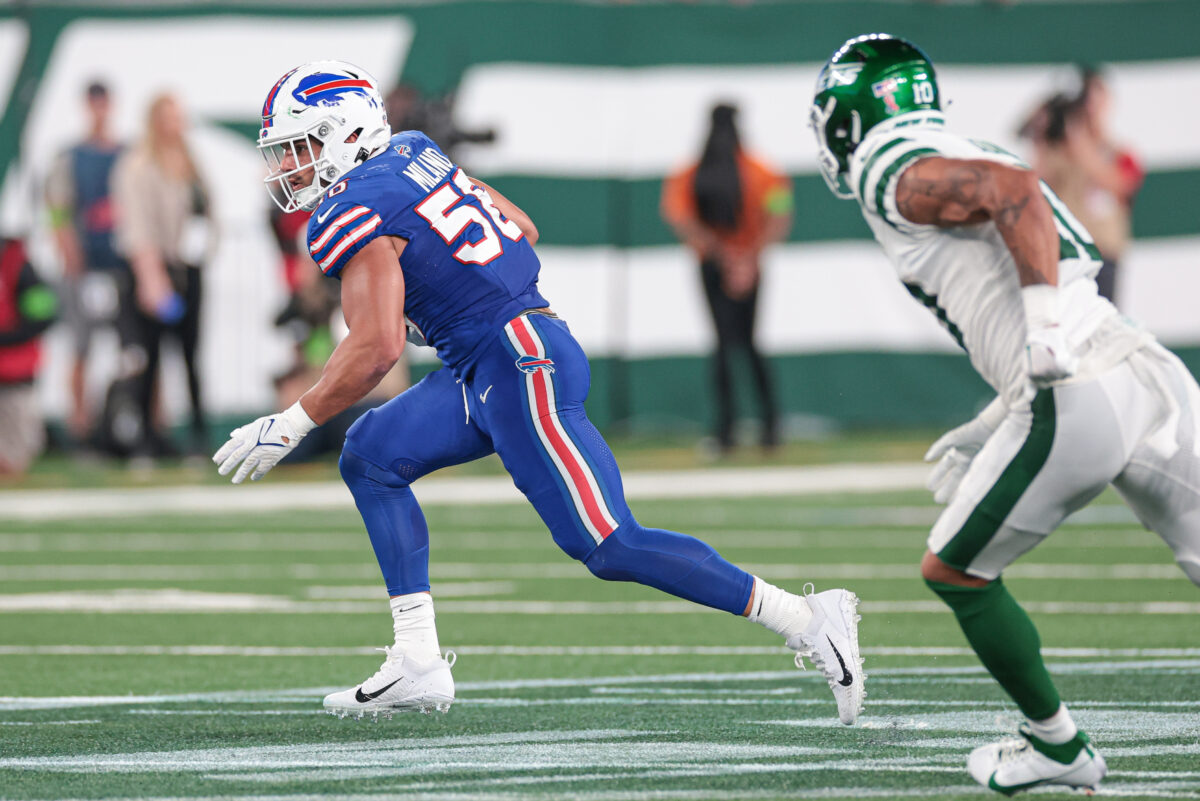 NFL Next Gen Stats: Bills’ pass-rush defense sorely missing Matt Milano