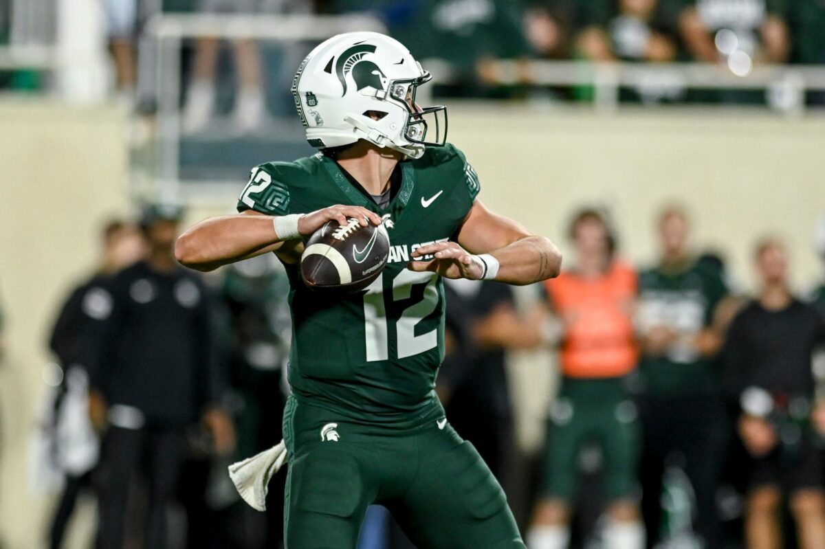 Official: Katin Houser taking over as starting QB for Michigan State football vs. Rutgers