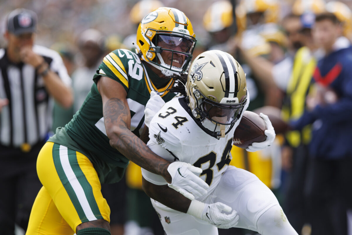 Saints waive running back Tony Jones Jr. to make room for another offensive lineman