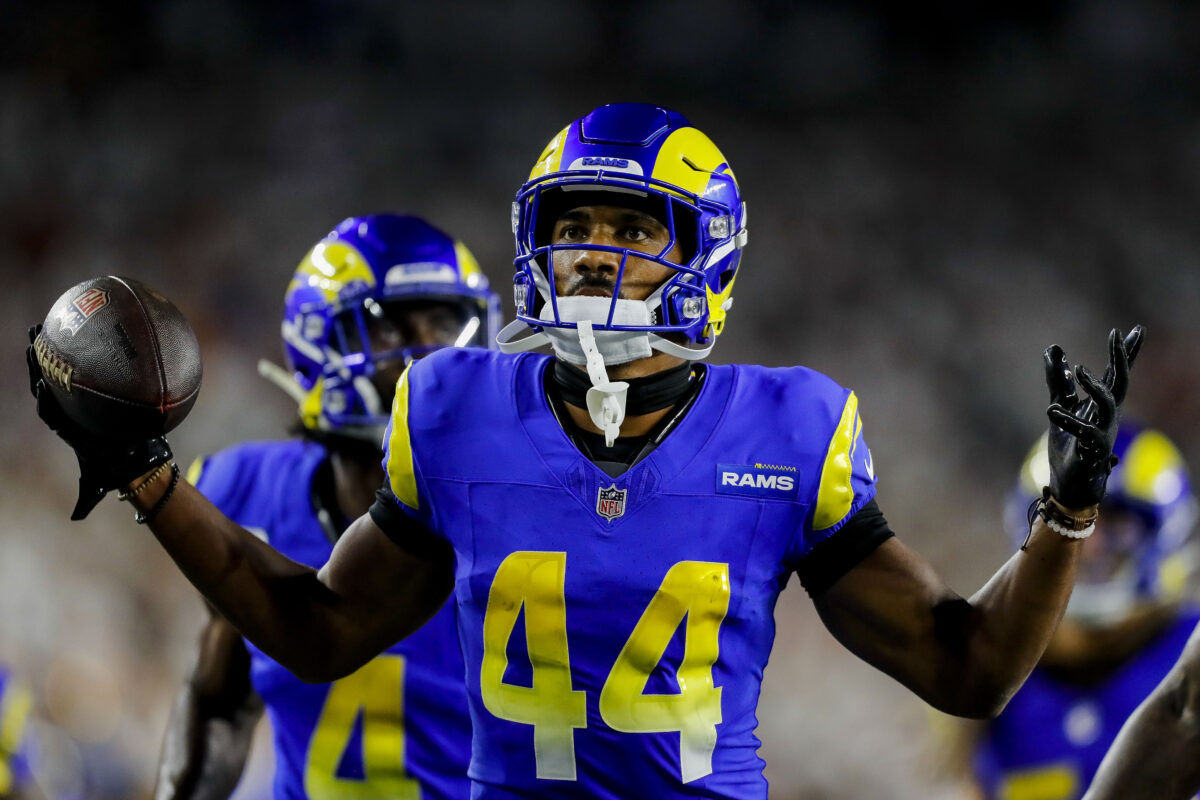 Watch: Ahkello Witherspoon mic’d up in Rams’ win over Cardinals