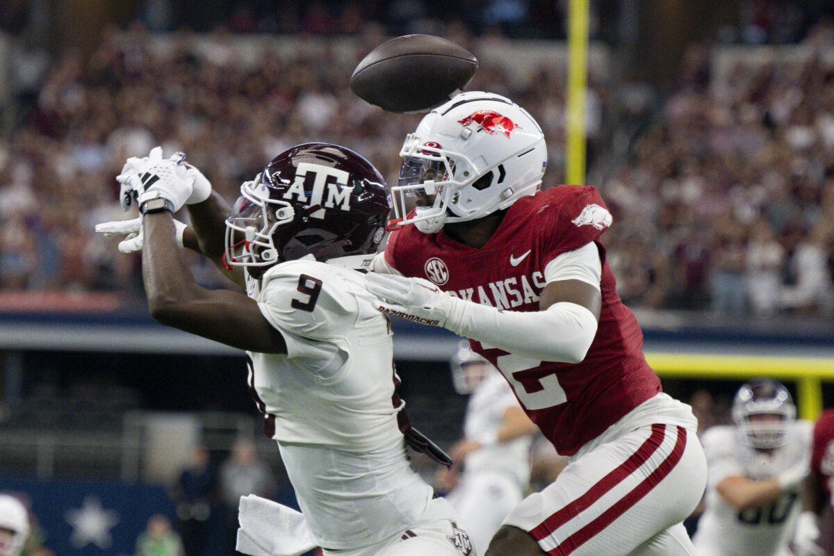 Arkansas’ All-SEC cornerback questionable for Saturday’s game at Ole Miss