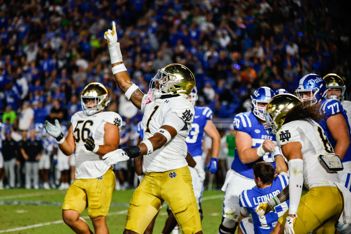 Notre Dame football: Outstanding photos from thrilling win at Duke