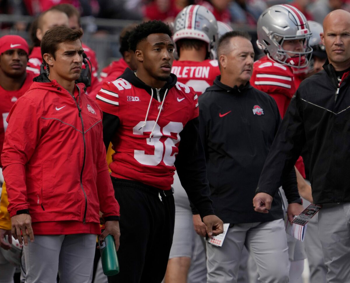 The potential cheap shot of Ohio State’s TreVeyon Henderson has been found