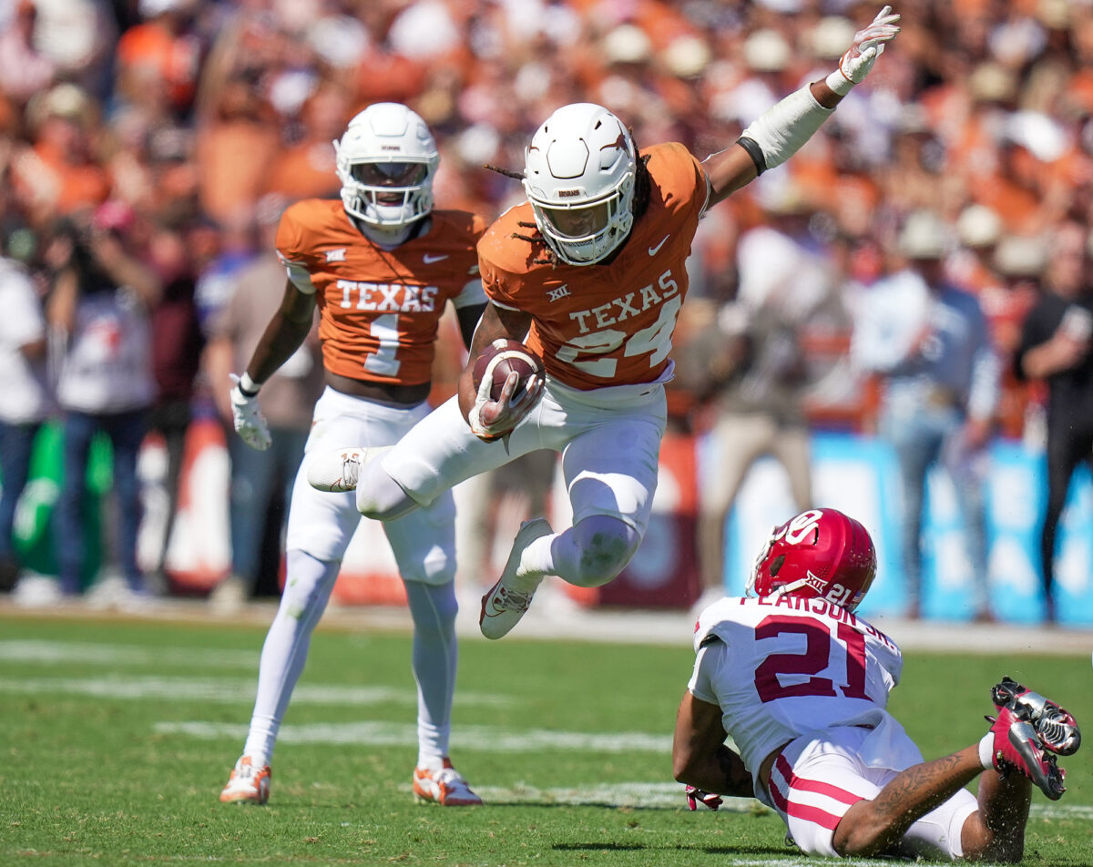 Texas’ Jonathon Brooks leads all Power Five backs in rushing yards