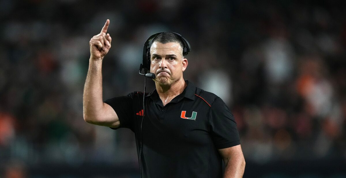 College football world roasted Mario Cristobal for Miami’s disastrous loss to Georgia Tech