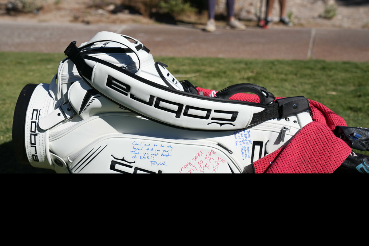 Who signed (and designed) Lexi Thompson’s bag at the Shriners Children’s Open?