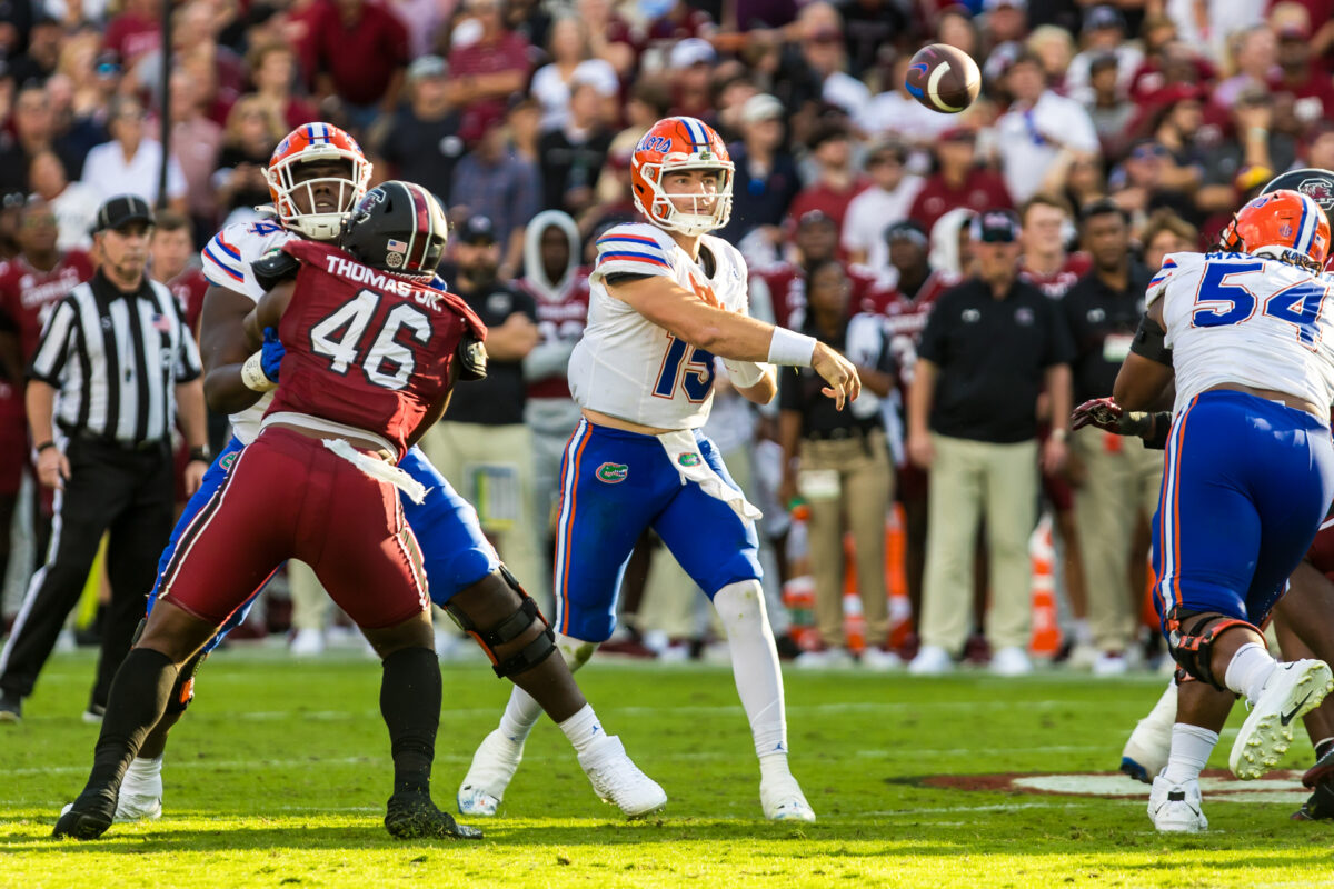 Former Wisconsin QB Graham Mertz had a huge day in Florida’s win over South Carolina