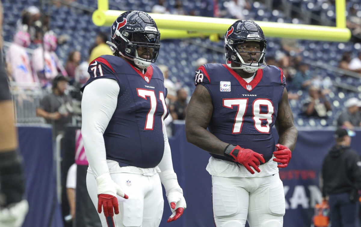Texans offensive line claims No. 15 in Pro Football Focus rankings