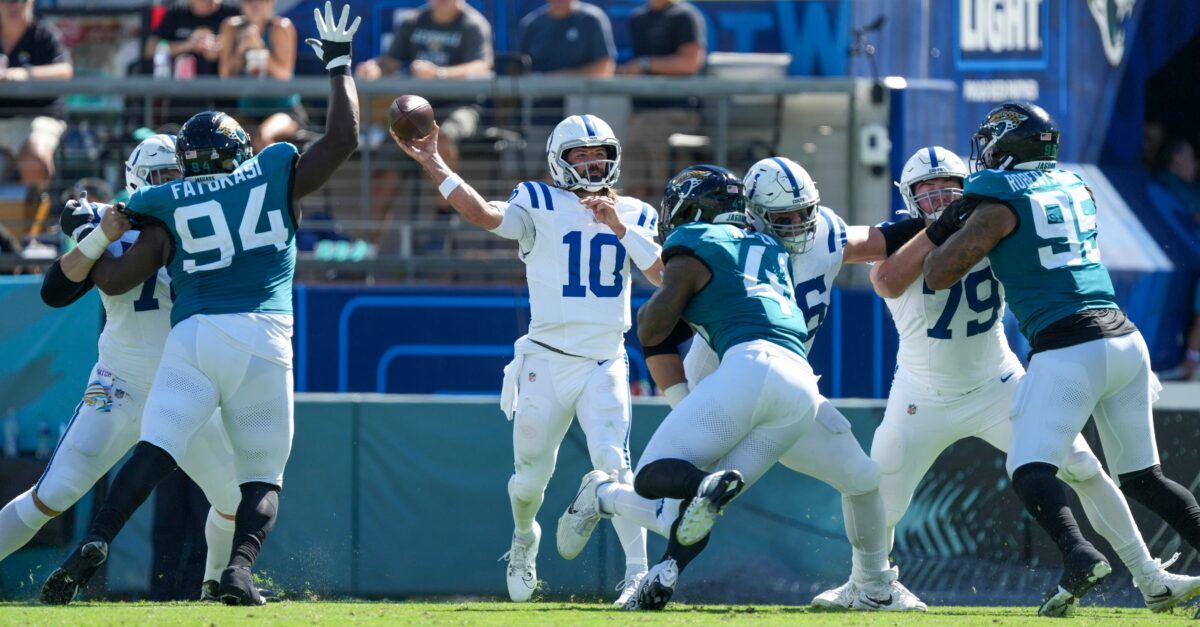The Colts dared the Jaguars defense to adjust, but the bluff got called