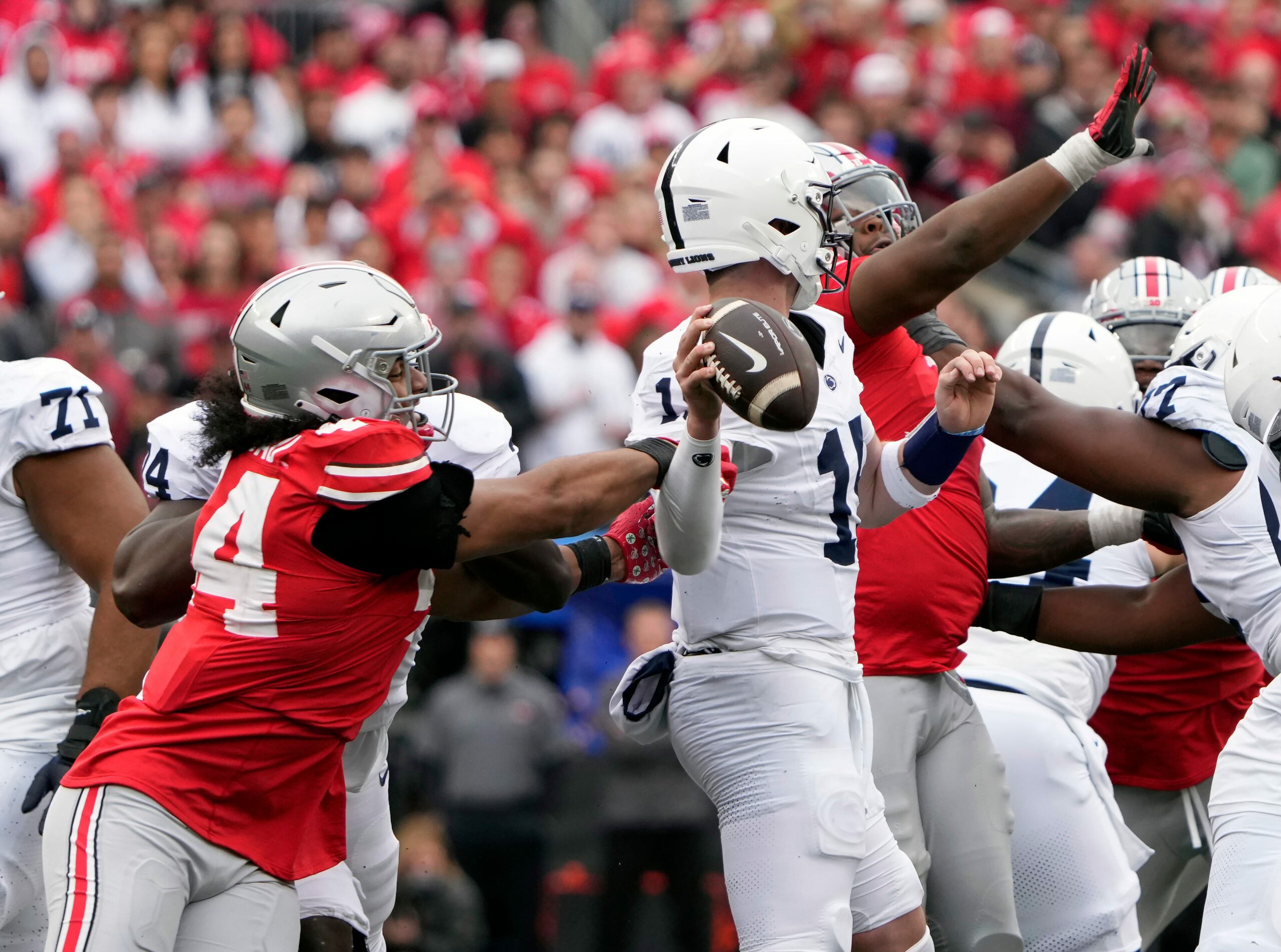 Ohio State dominated Penn State offensive tackle Olu Fashanu, and this stat backs it up