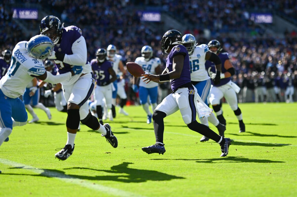 Key takeaways from first half as Ravens hold a 28-0 lead over Lions in Week 7