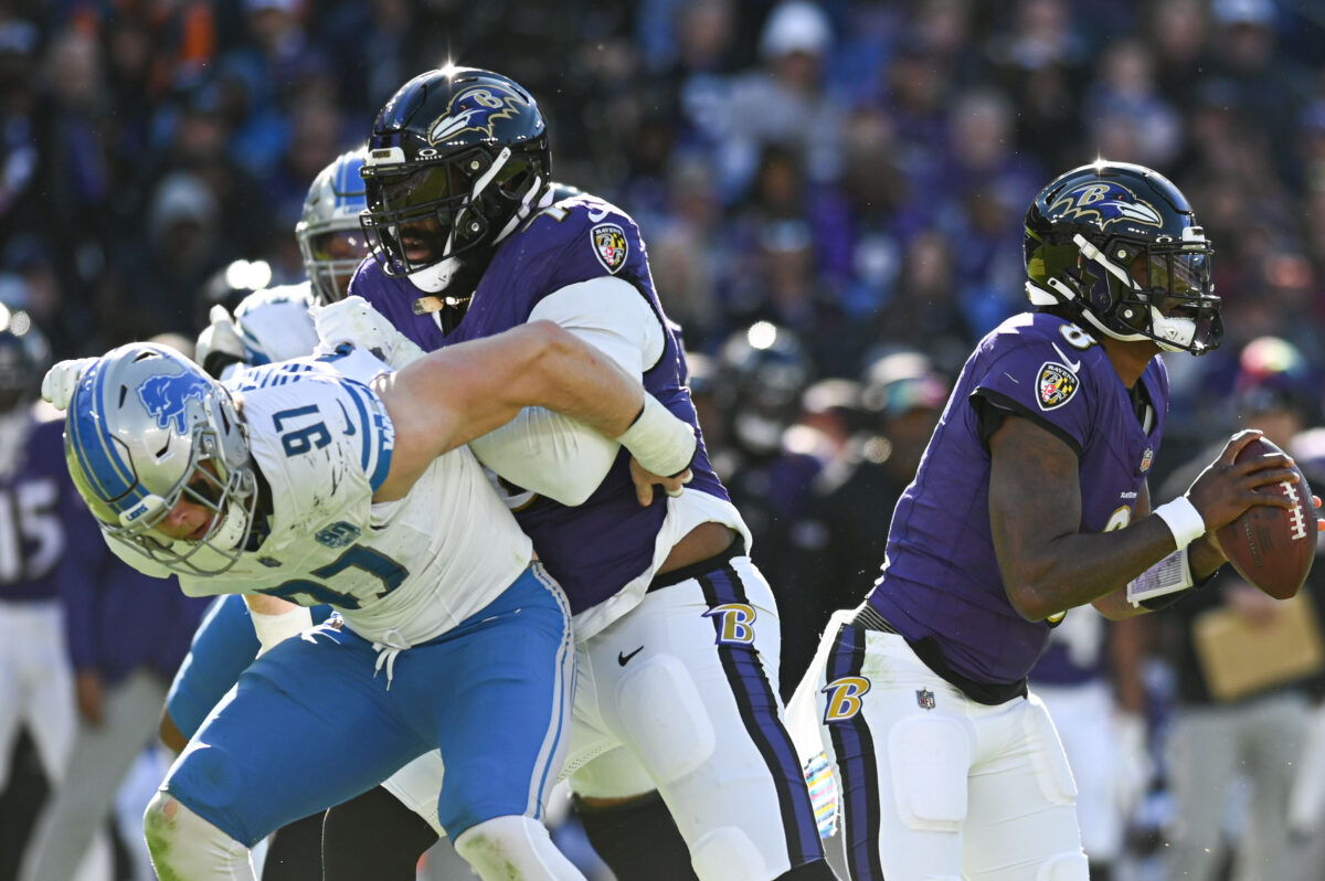 By the Numbers: One ugly stat sums up the Lions 38-6 loss to the Ravens