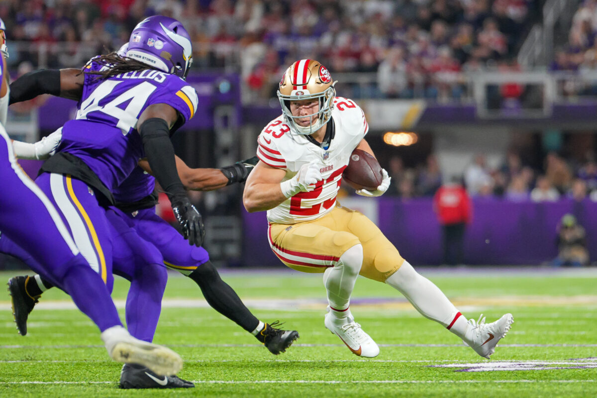 Watch: 49ers strike back with another Christian McCaffrey touchdown vs. Vikings on MNF