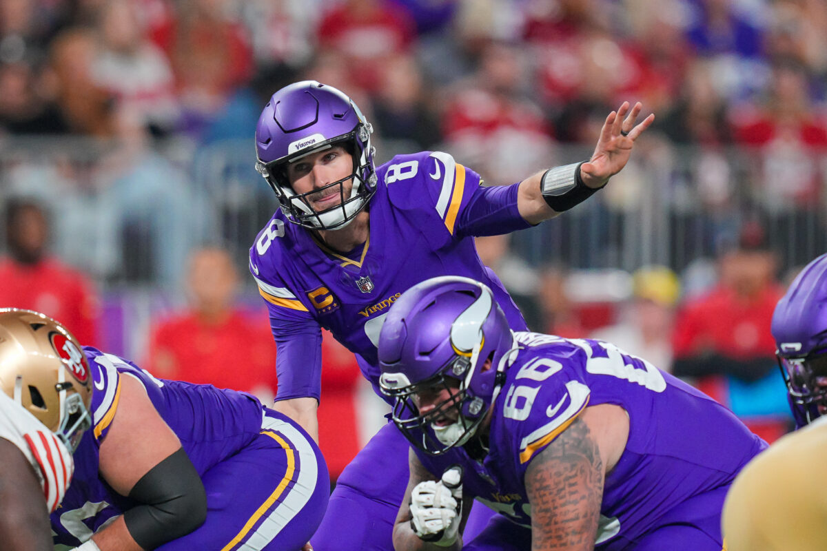 Kirk Cousins is thriving behind offensive line