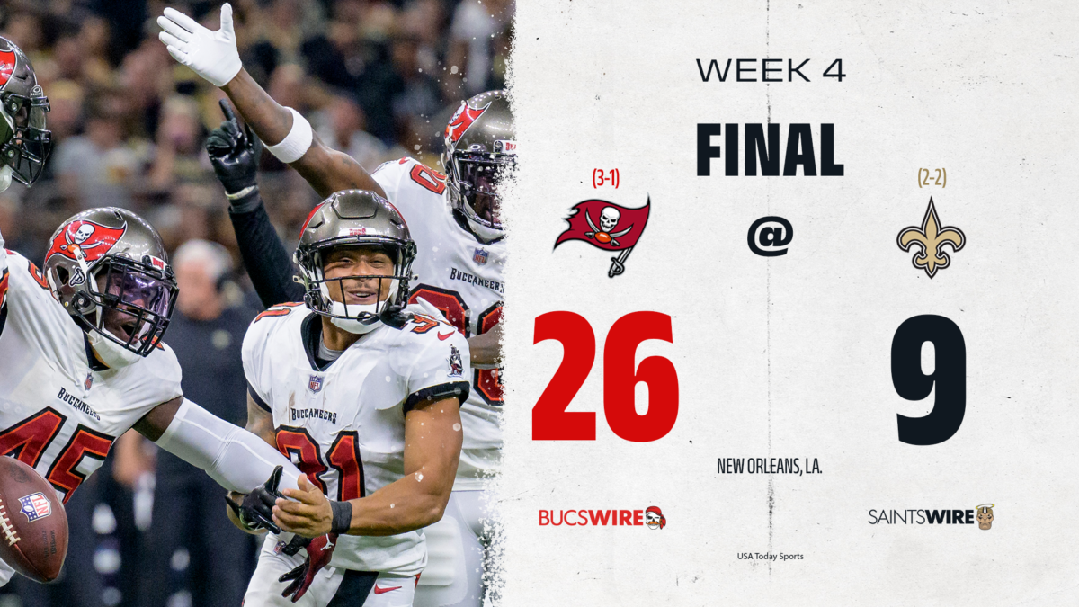 Watch highlights from the Bucs’ blow out win over the Saints