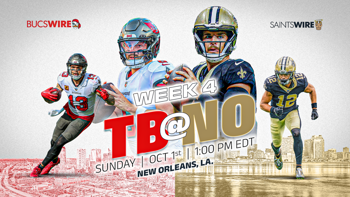 Live updates from Bucs at Saints in Week 4