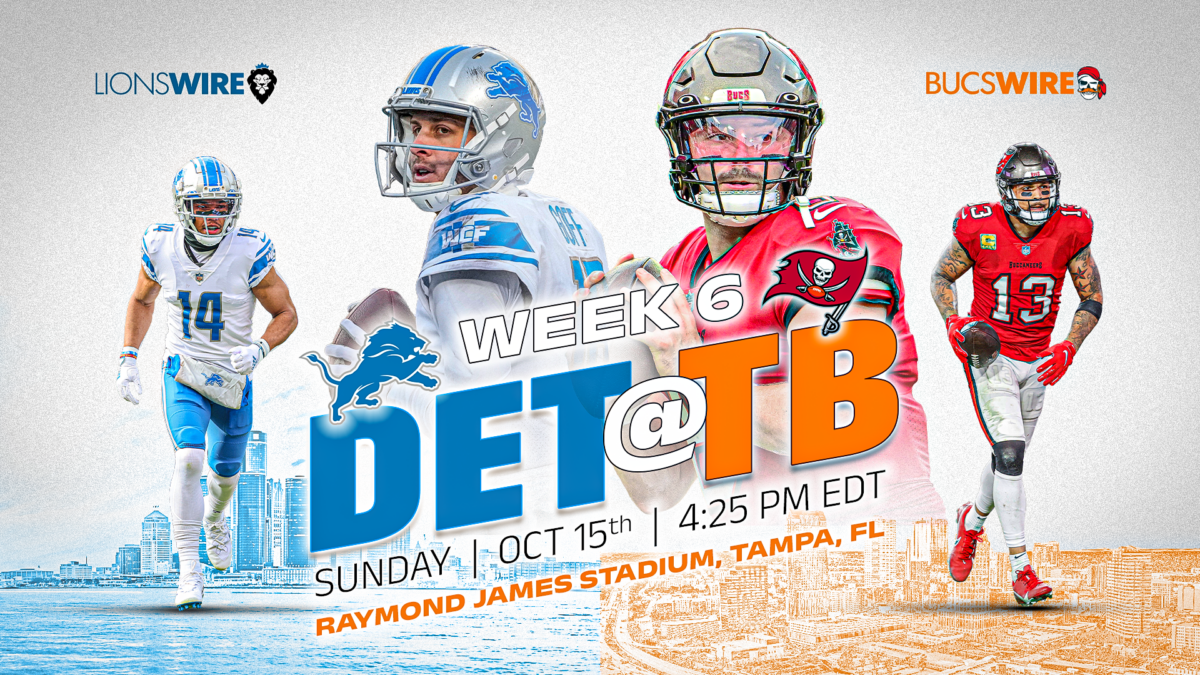 Live updates from Bucs vs. Lions in Week 6