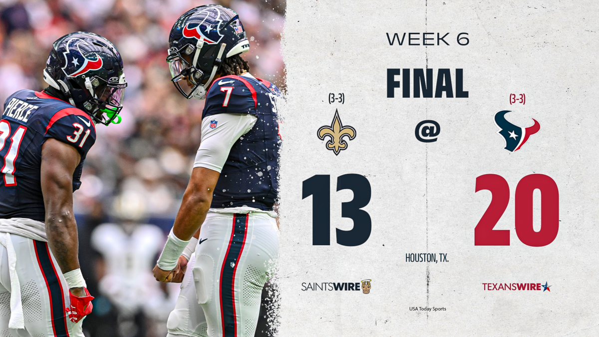 Saints got what they deserved in mistake-filled 20-13 loss to Texans