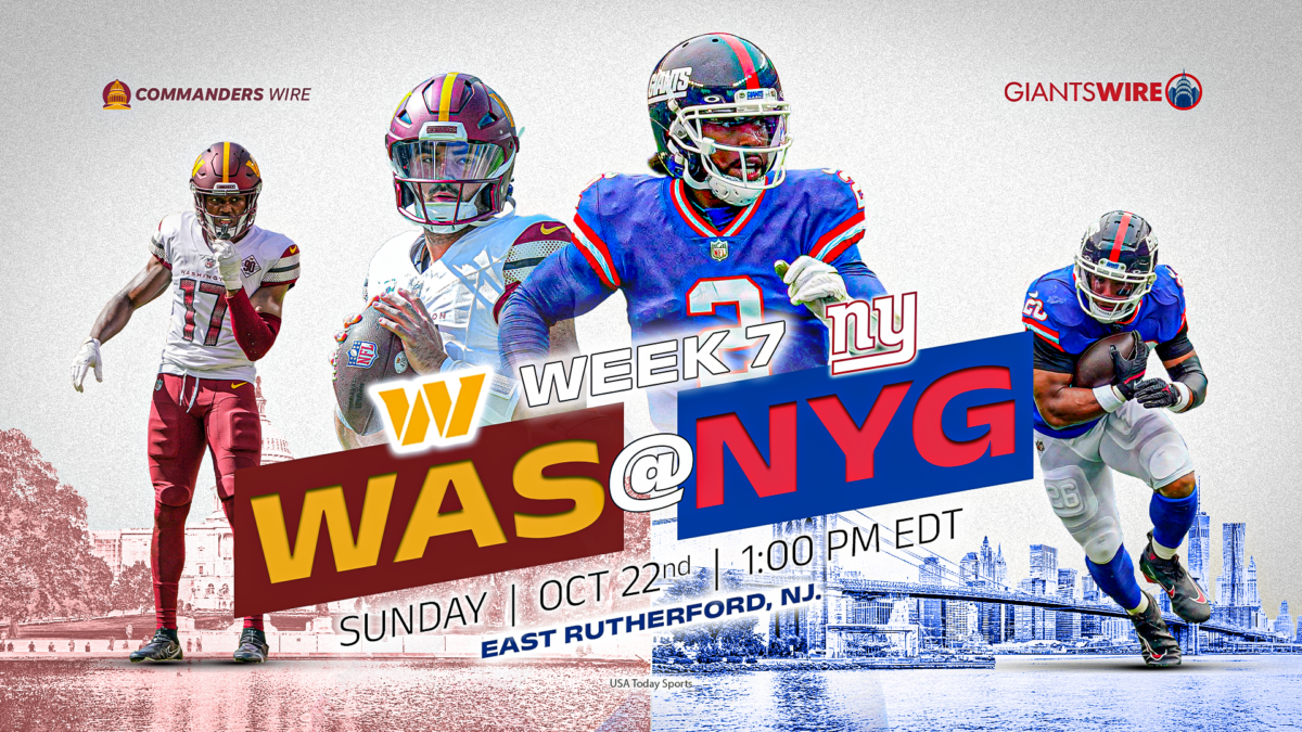 How to watch Commanders vs. Giants: Time, TV and streaming options for Week 7