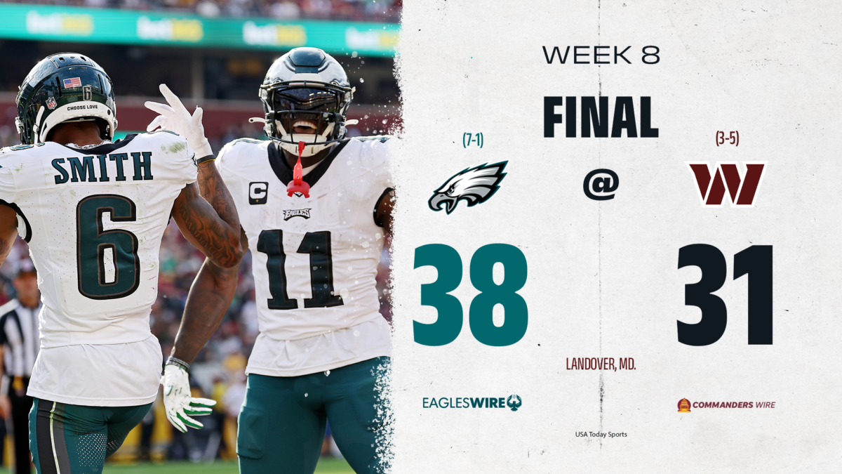 Takeaways and observations from Eagles 38-31 win over Commanders in Week 8