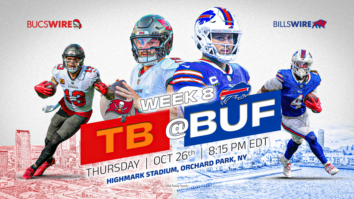 Live updates from Bucs at Bills in Week 8