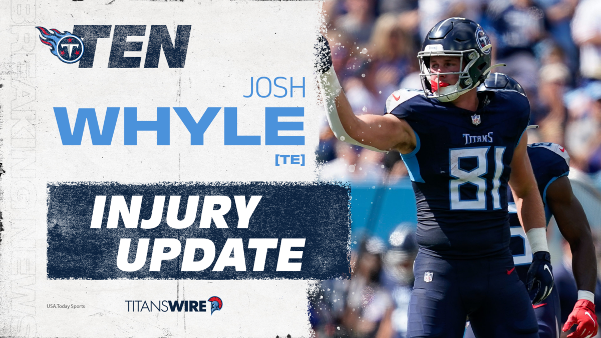 Titans TE Josh Whyle ruled out vs. Ravens with concussion