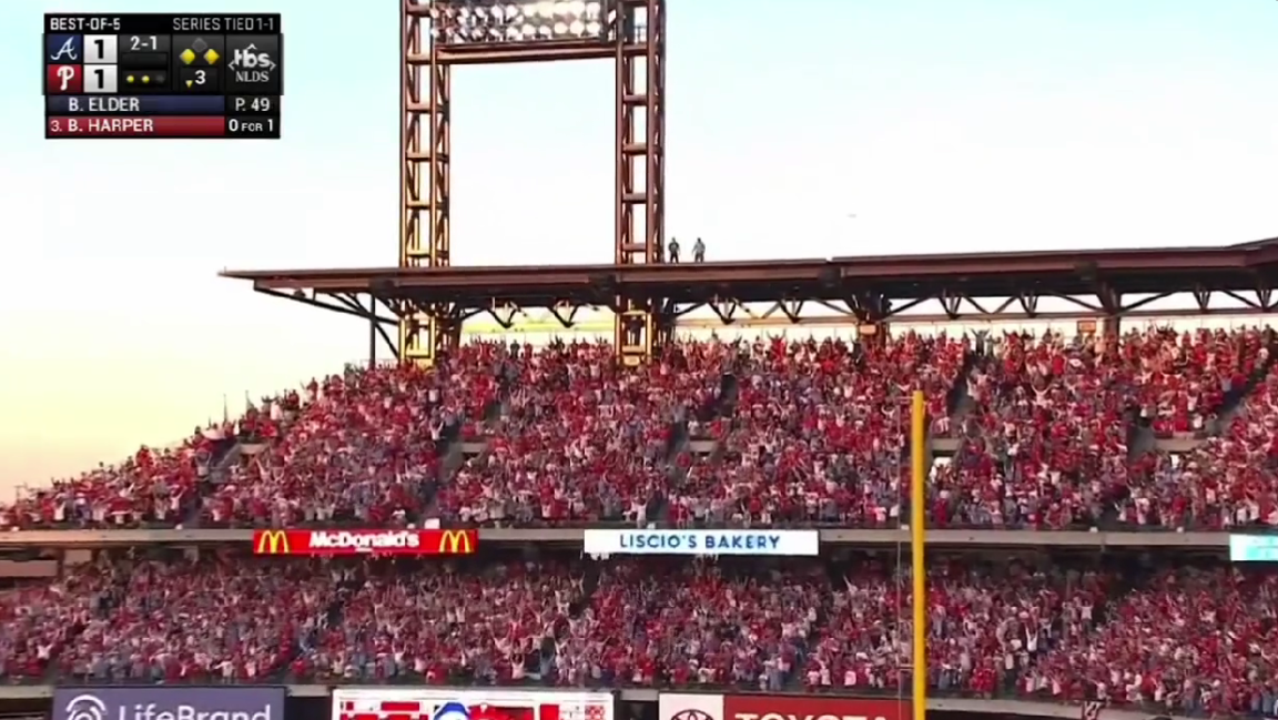 2 people got to watch Bryce Harper’s big three-run Phillies homer from the roof of Citizens Bank Park
