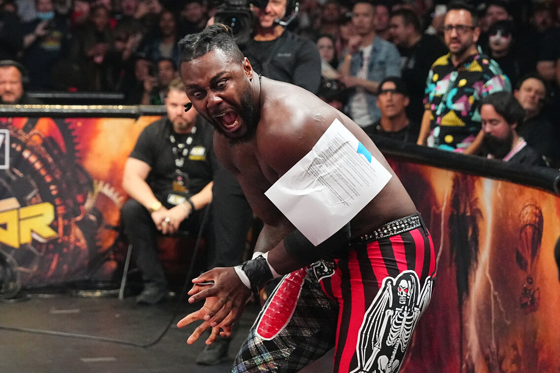 AEW Full Gear 2023 results: Swerve Strickland tops Hangman Adam Page in bloody spectacle