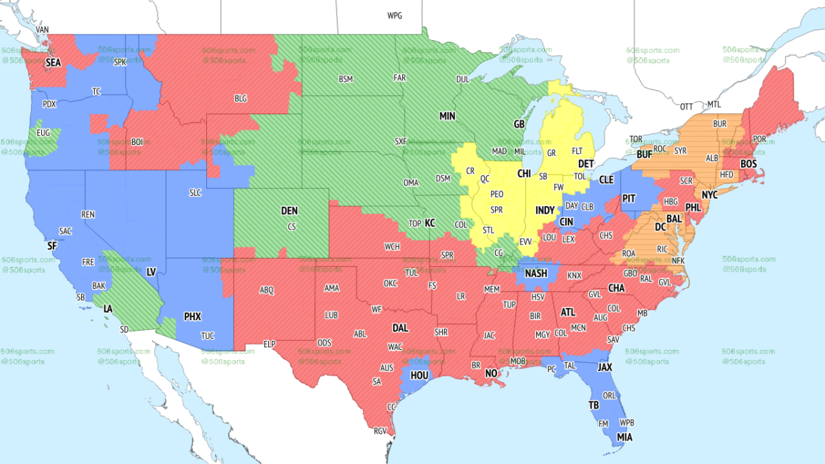 Will the Chargers-Packers matchup be on in your area?