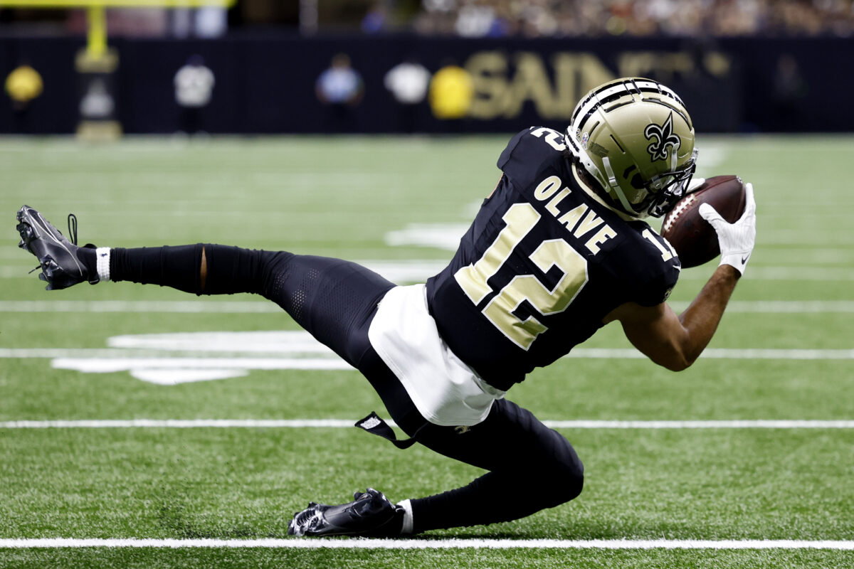 Chris Olave represents the Saints on ESPN’s All-Youngster Team