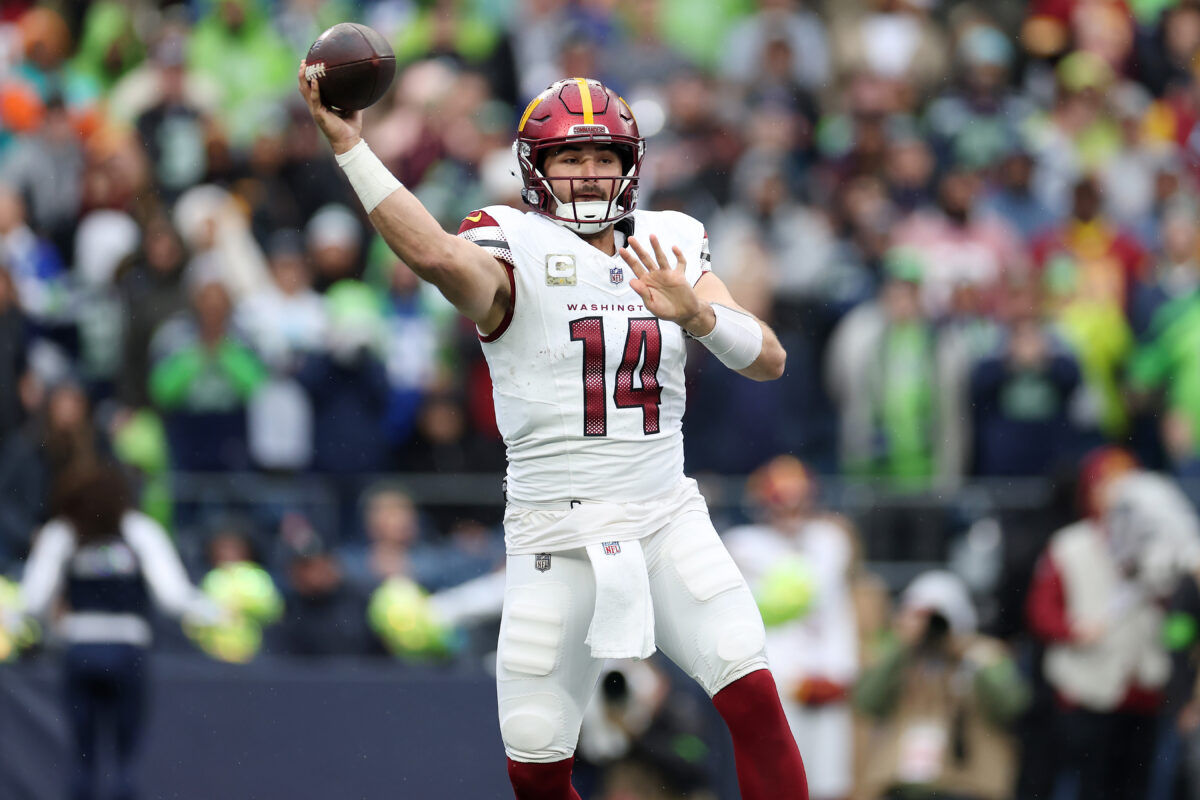 WATCH: Commanders QB Sam Howell finds Dyami Brown for late TD vs. Seahawks