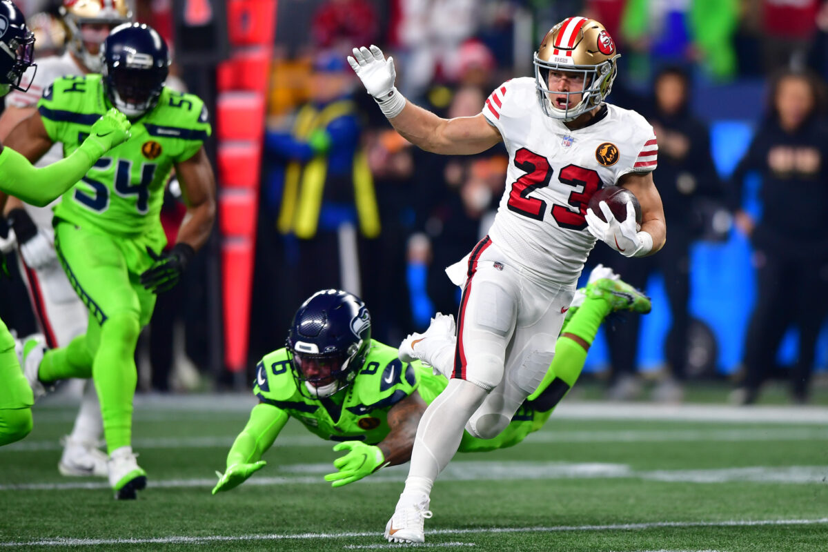 49ers highlights: Christian McCaffrey finds end zone in Seattle