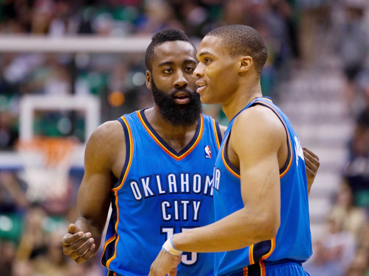 PHOTOS: James Harden and Russell Westbrook over the years