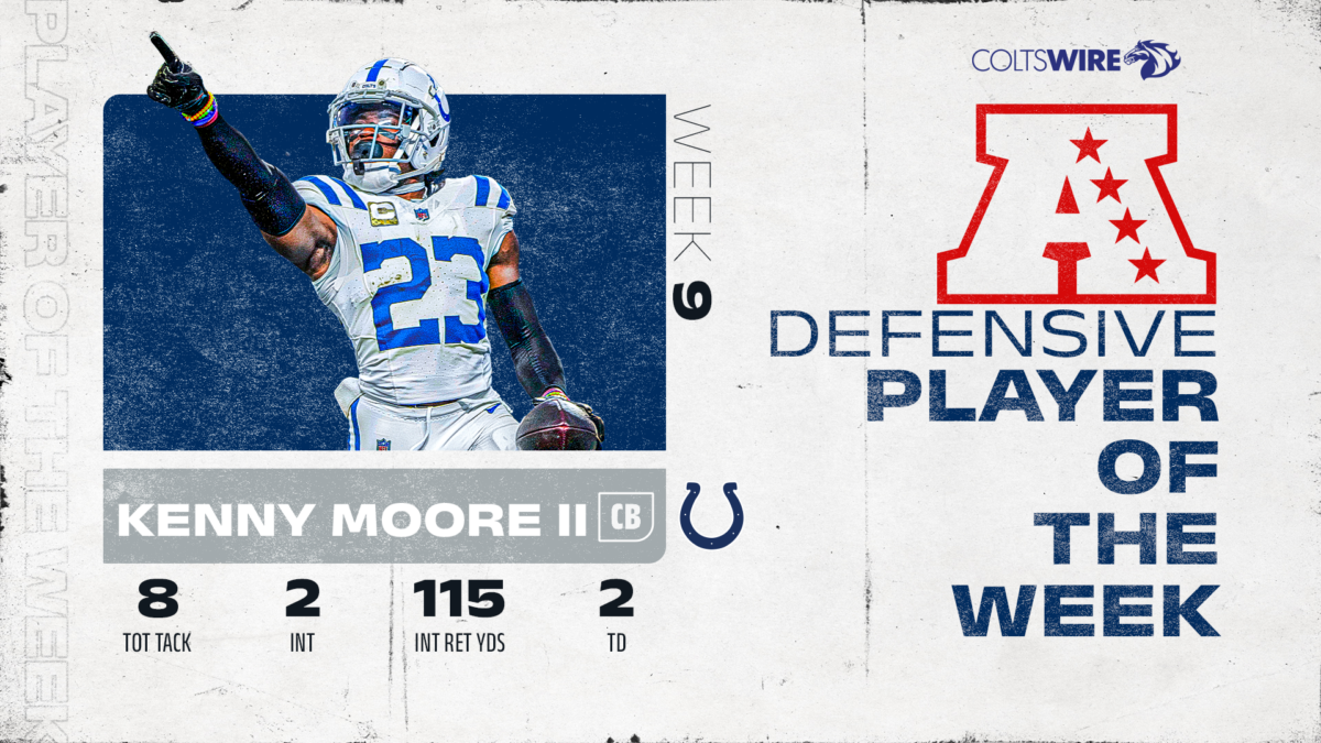 Colts’ Kenny Moore II named AFC Defensive Player of the Week