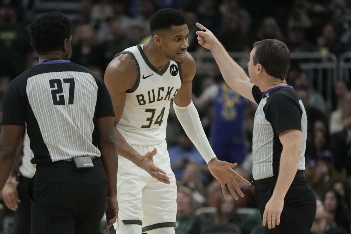 NBA refs ejected Giannis Antetokounmpo against the Pistons for the most pathetic reason