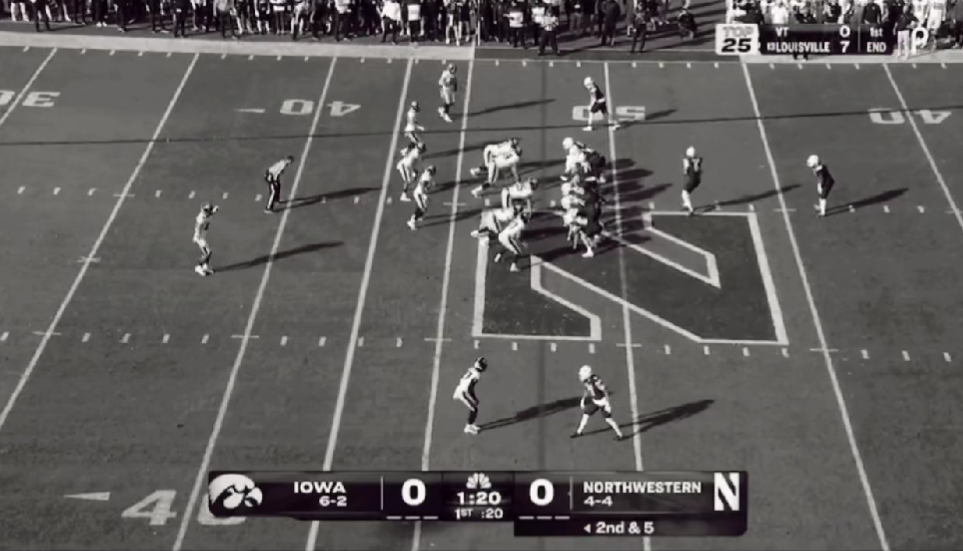Iowa – Northwestern game hysterically reimagined as black-and-white silent film
