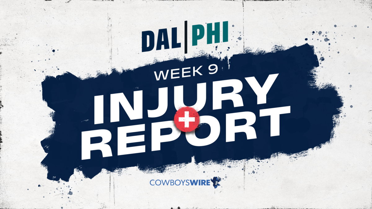 Final Week 9 injury report upgrades Tyron Smith, Chuma Edoga for Cowboys vs Eagles