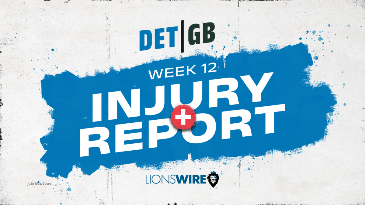 Lions Week 12 injury report: Jonah Jackson ruled out