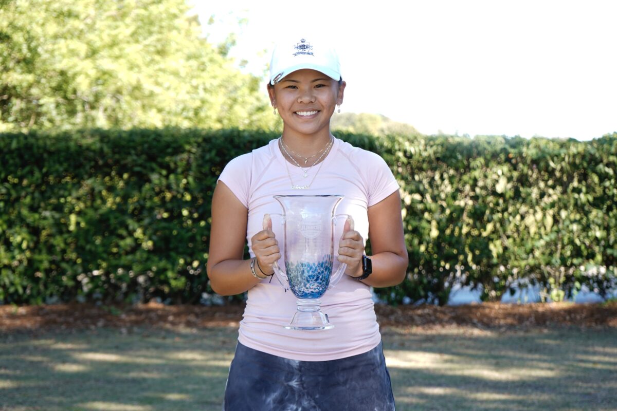 Ann Sophie Bourgault continues winning fall with Golfweek International Junior title