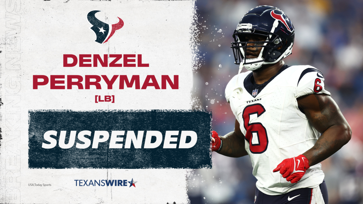 Texans LB Denzel Perryman suspended 3 games
