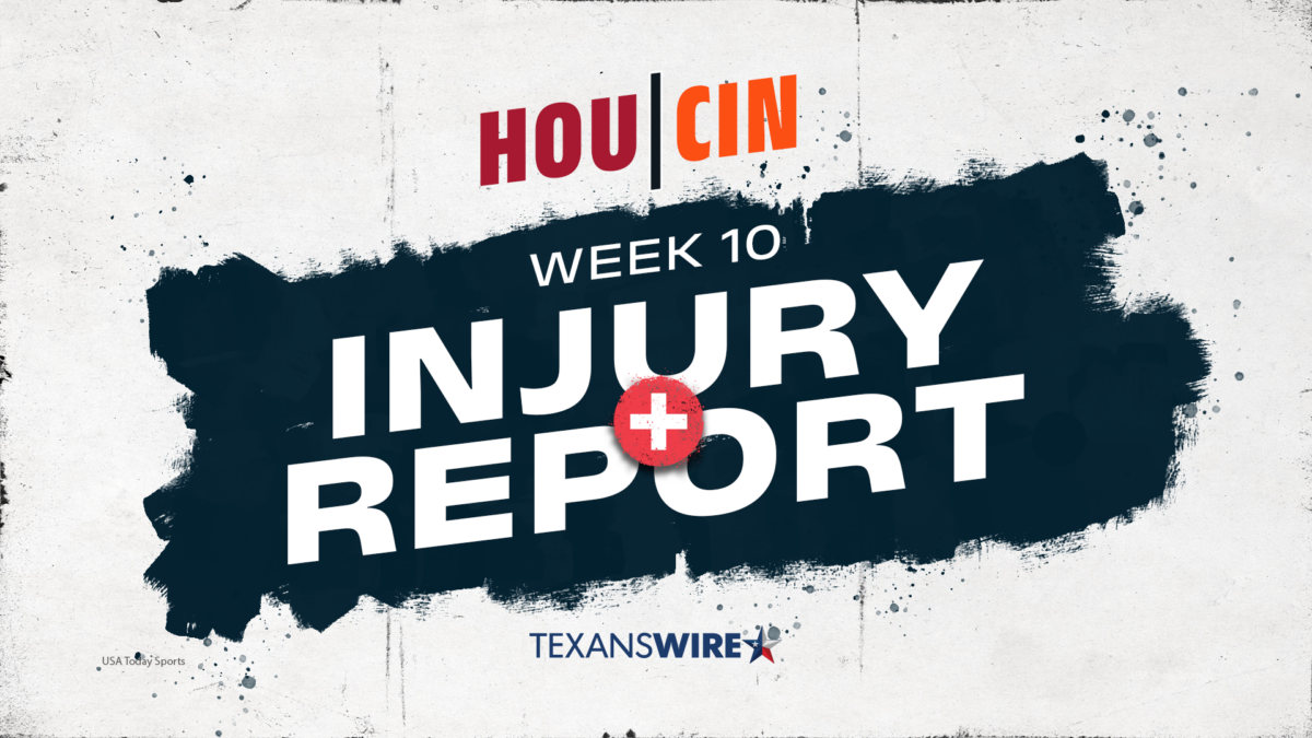 Texans vs. Bengals Wednesday injury report: 23 players listed