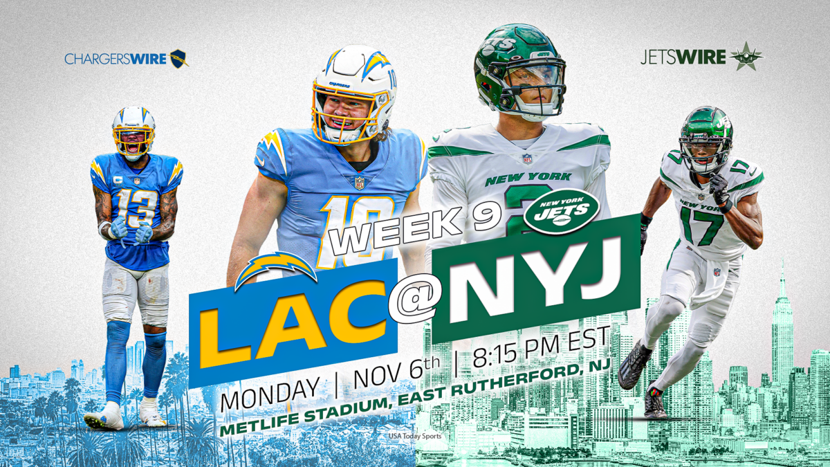 Jets vs. Chargers live stream, time, viewing info for Week 9