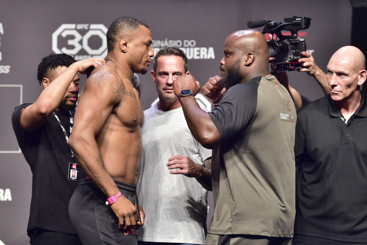 UFC Fight Night 231 video: Jailton Almeida, Derrick Lewis shake hands in respectful final faceoff