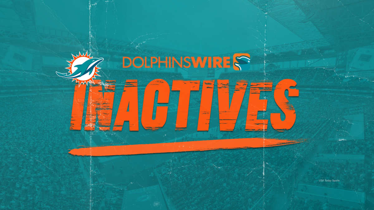 WR Braxton Berrios leads list of Dolphins’ inactives vs. Raiders
