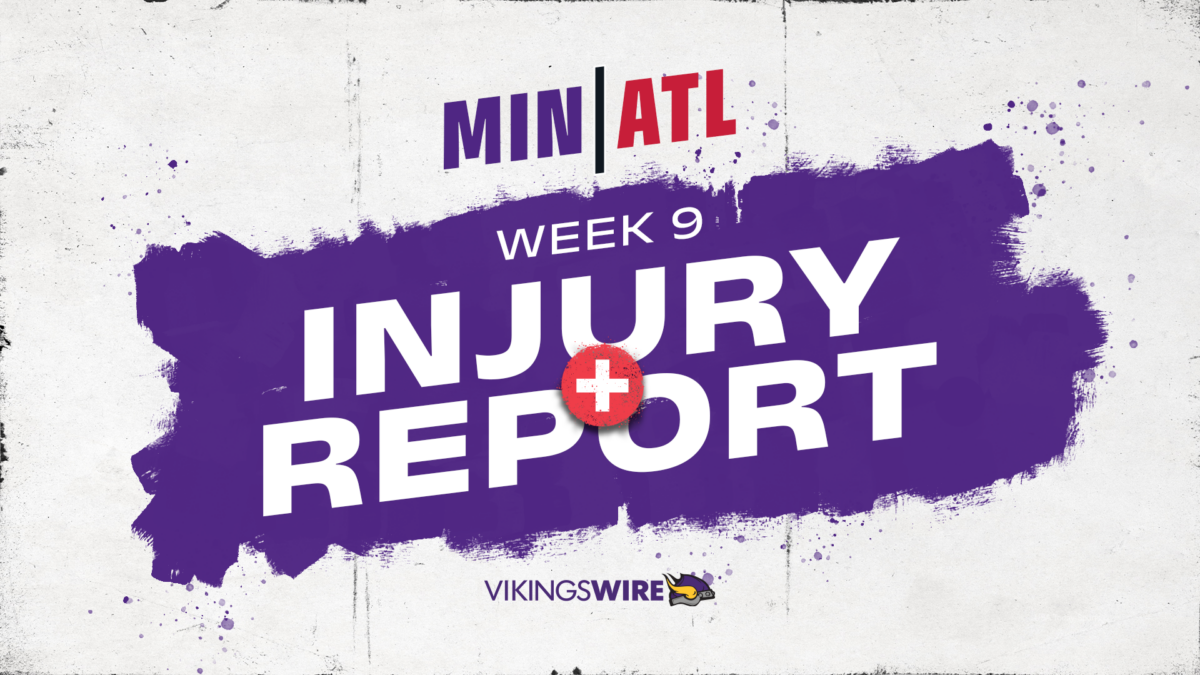 Vikings injury report for Thusday vs. Falcons